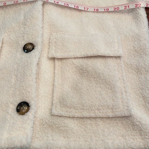 Sanctuary off white Sherpa jacket size Small - Picture 7 of 9
